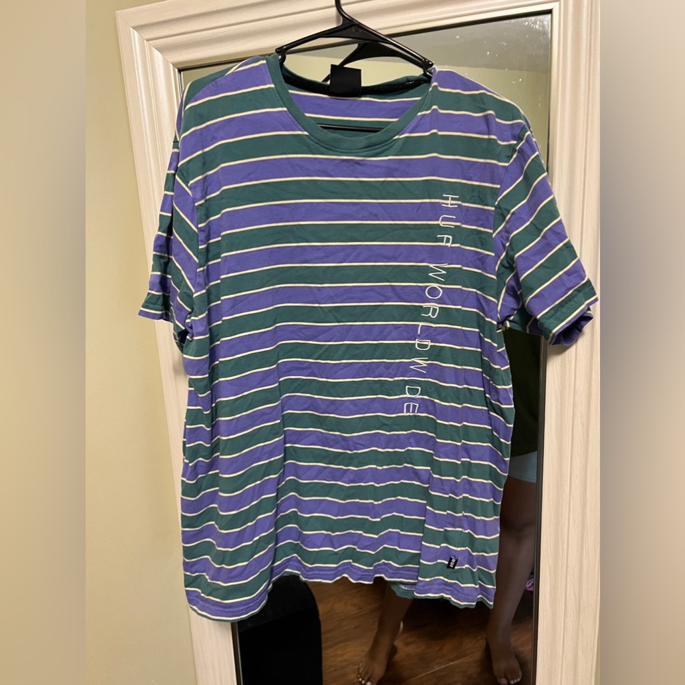 HUF striped short sleeve